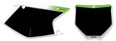 Numeropohjat Kawasaki KXF250 Mustat