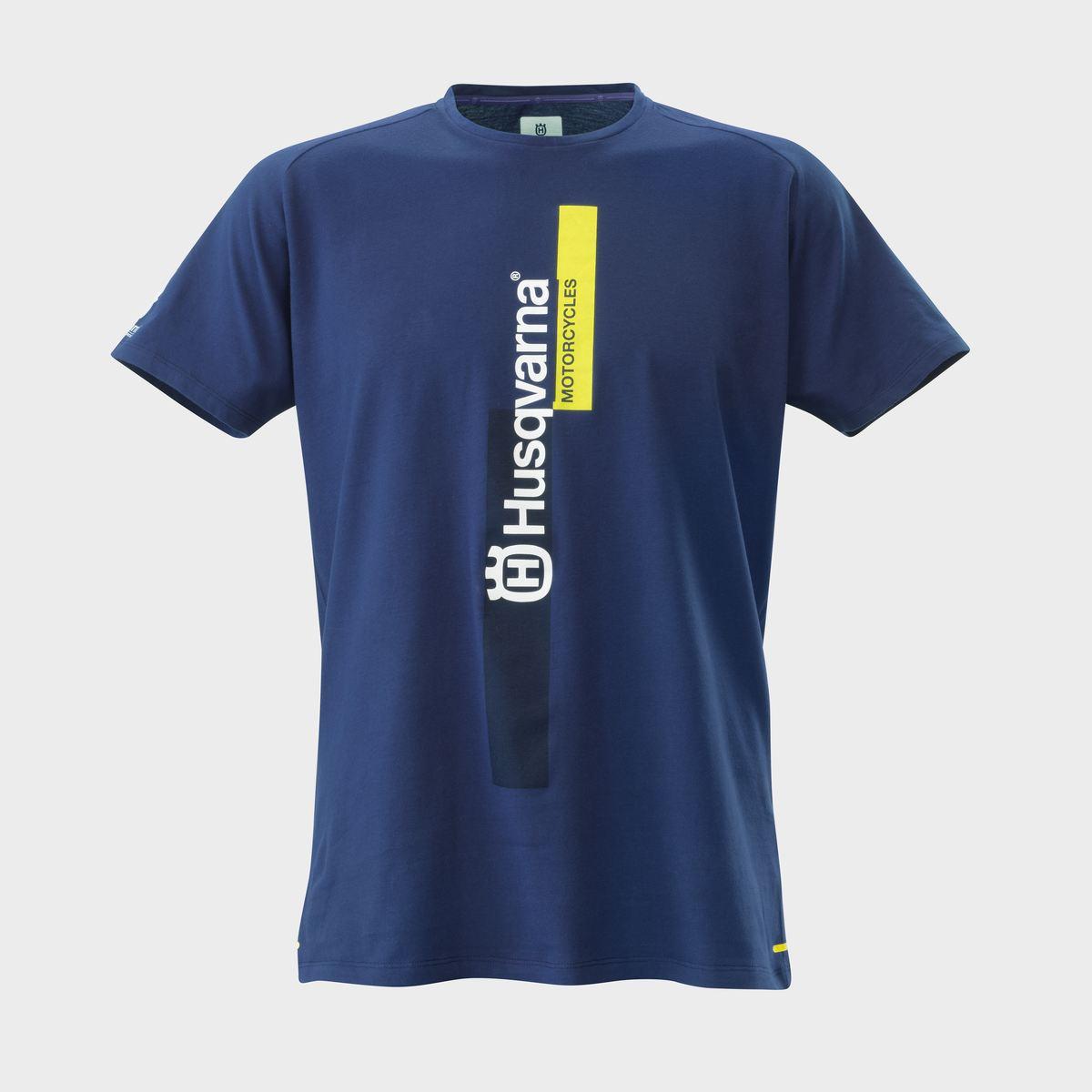 Husqvarna Authentic T-Paita Sininen/Keltainen