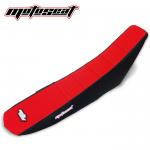 Moto Seat, Ribbed Satulanpllinen RM85 02->, musta punainen, Suzuki 02-17 RM85