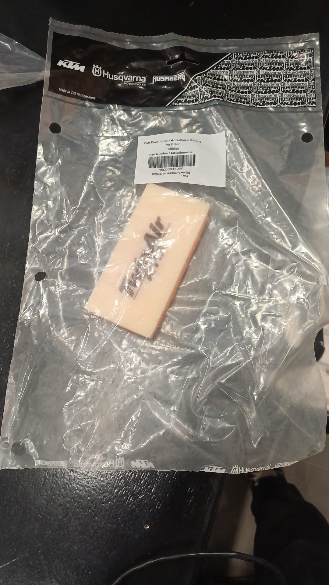 Ilmansuodatin 120X58X15 MM KTM 50 93-01