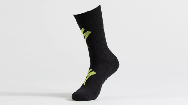 Specialized Techno MTB Tall sock, ajosukat Musta/vihre