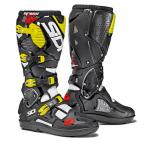 Sidi Crossfire 3 SRS ajosaappaat, Valko/Musta/Fluor keltainen