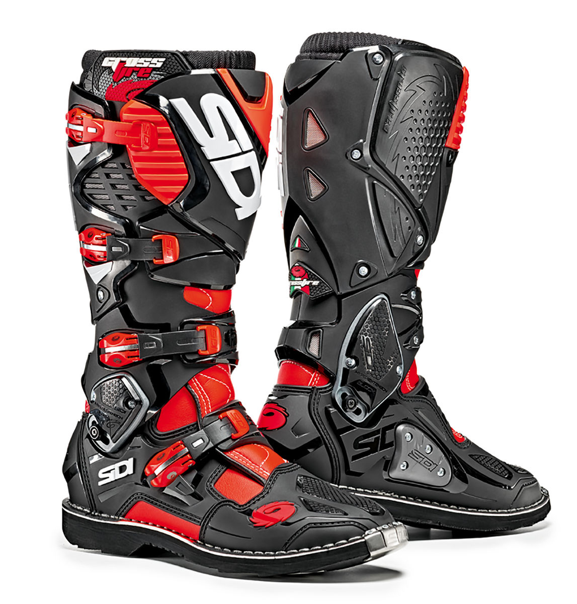 Sidi Crossfire 3 Ajosaappaat Musta/Punainen