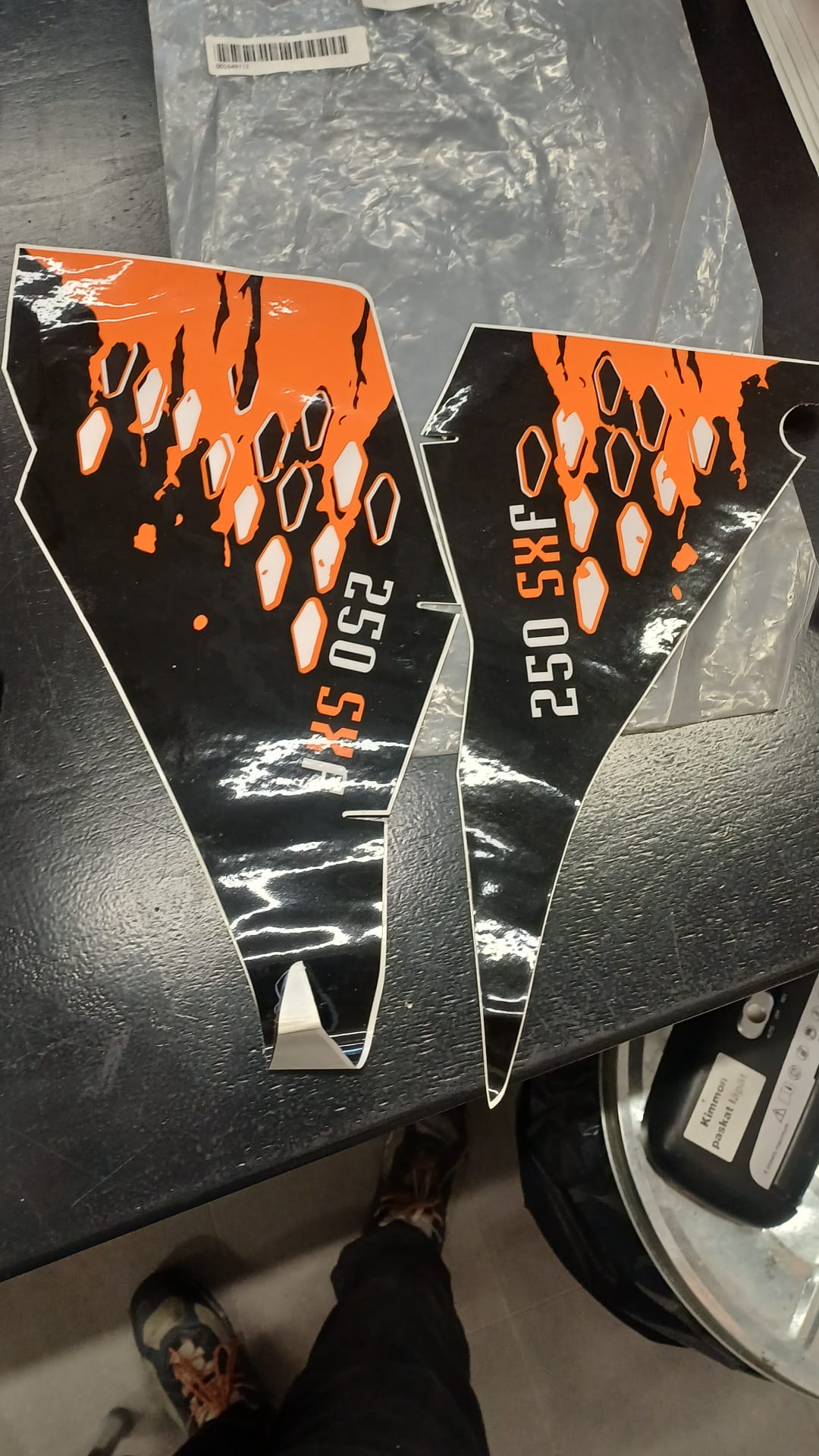 Ilmansuodatinkotelon tarrat SX-F250 2008