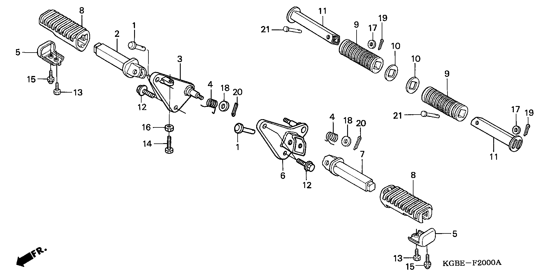 Pultti 8X16, Bolt Flange Honda - OEM