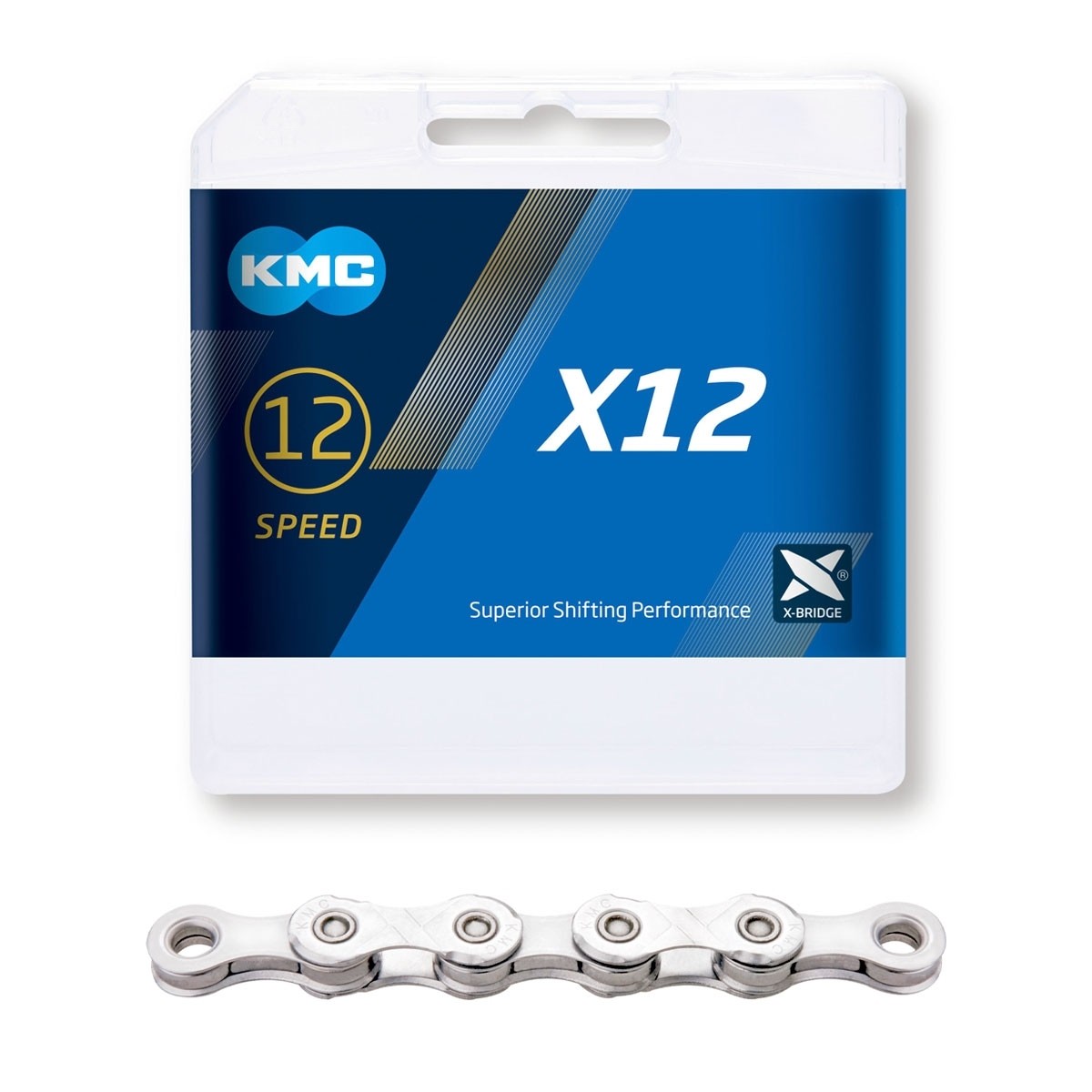 KMC X12 silver, 12s ketju