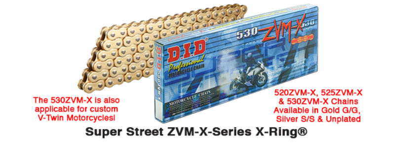 D.I.D Ketjut D525ZVMX X-rengas
