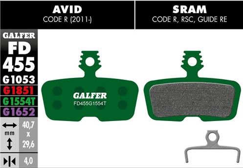 Galfer Pro, Sram Code jarrupalat