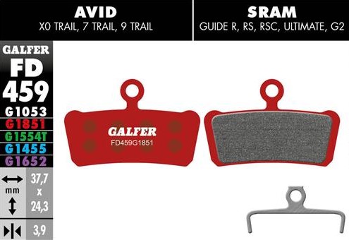 Galfer Advanced, Sram Guide jarrupalat