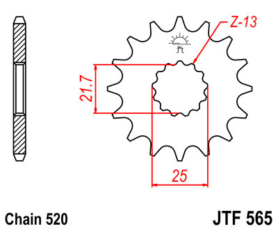 ETURATAS GS500E 89-93 16 hampainen