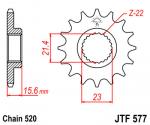 Eturatas TT/XT600/XTZ660 15 hampainen