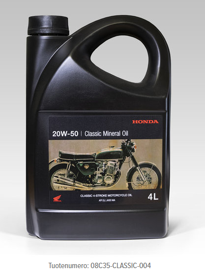 HONDA CLASSIC 20W-50 MA SJ moottoriljy 4l