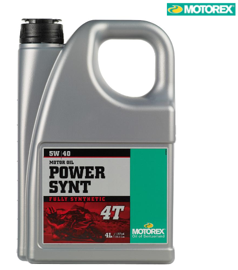MOTOREX POWER SYNT 4T 5W/40 4 LTR (4)