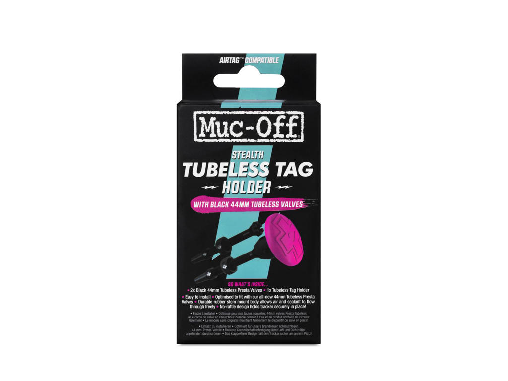 MUC-OFF Tubeless Tag Holder 44 mm Black/pink