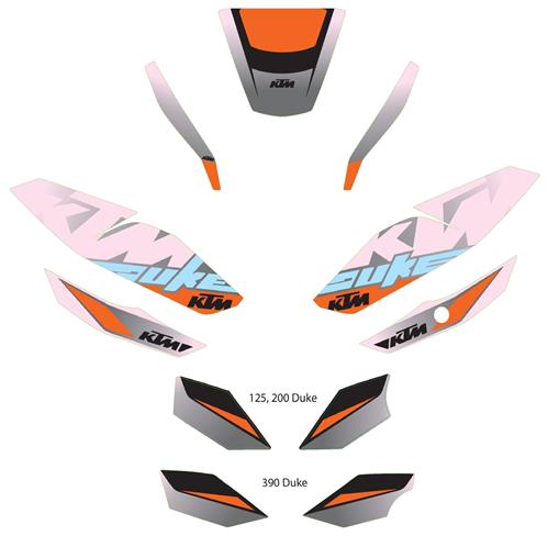 Tarrasarja KTM Duke 125-390 "Duke"