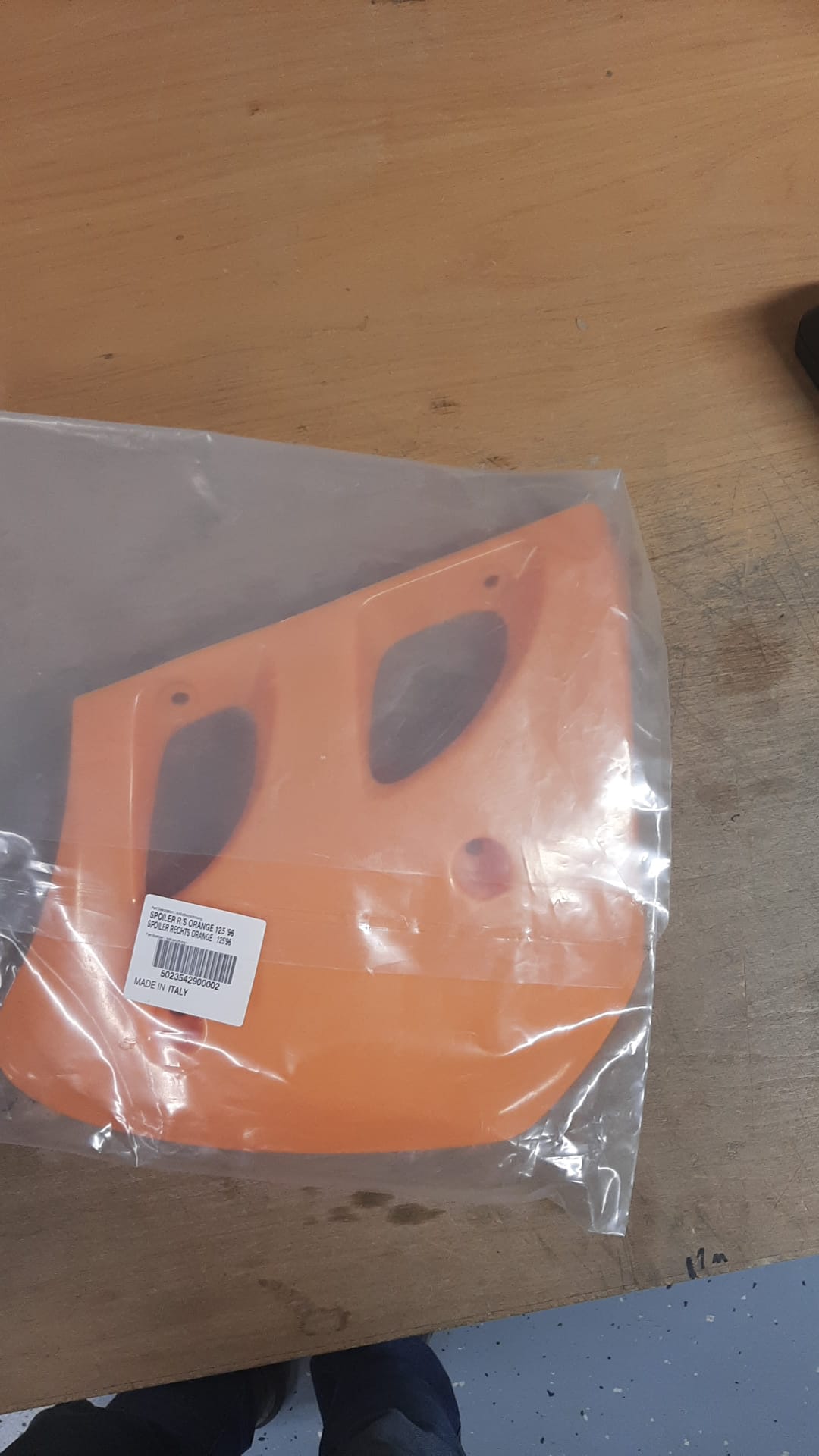 SPOILER R/S ORANGE 125 '96