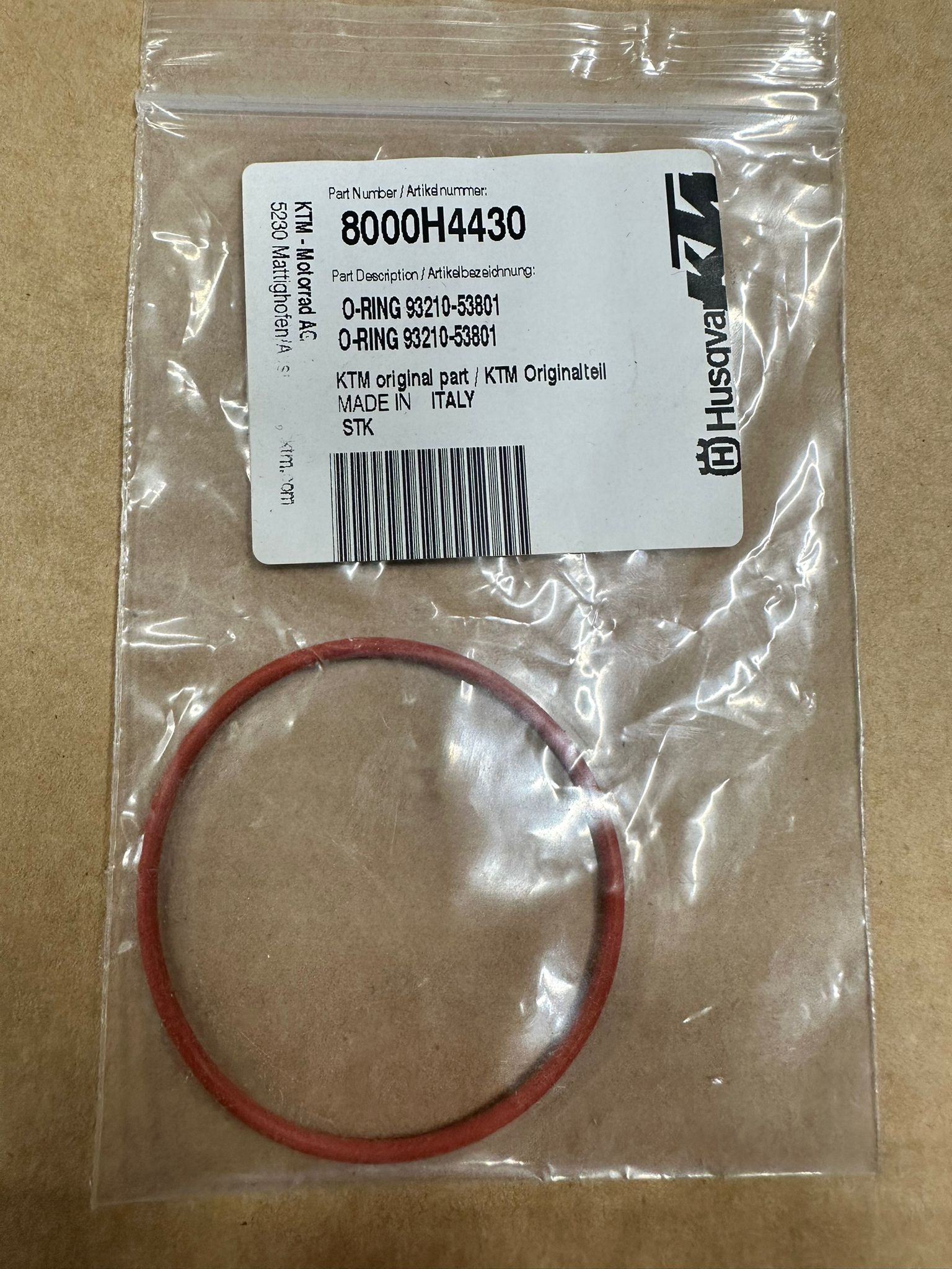 �ljynsuodatinkotelon Tiiviste-O-rengas Husqvarna 125 4t 2011-2013